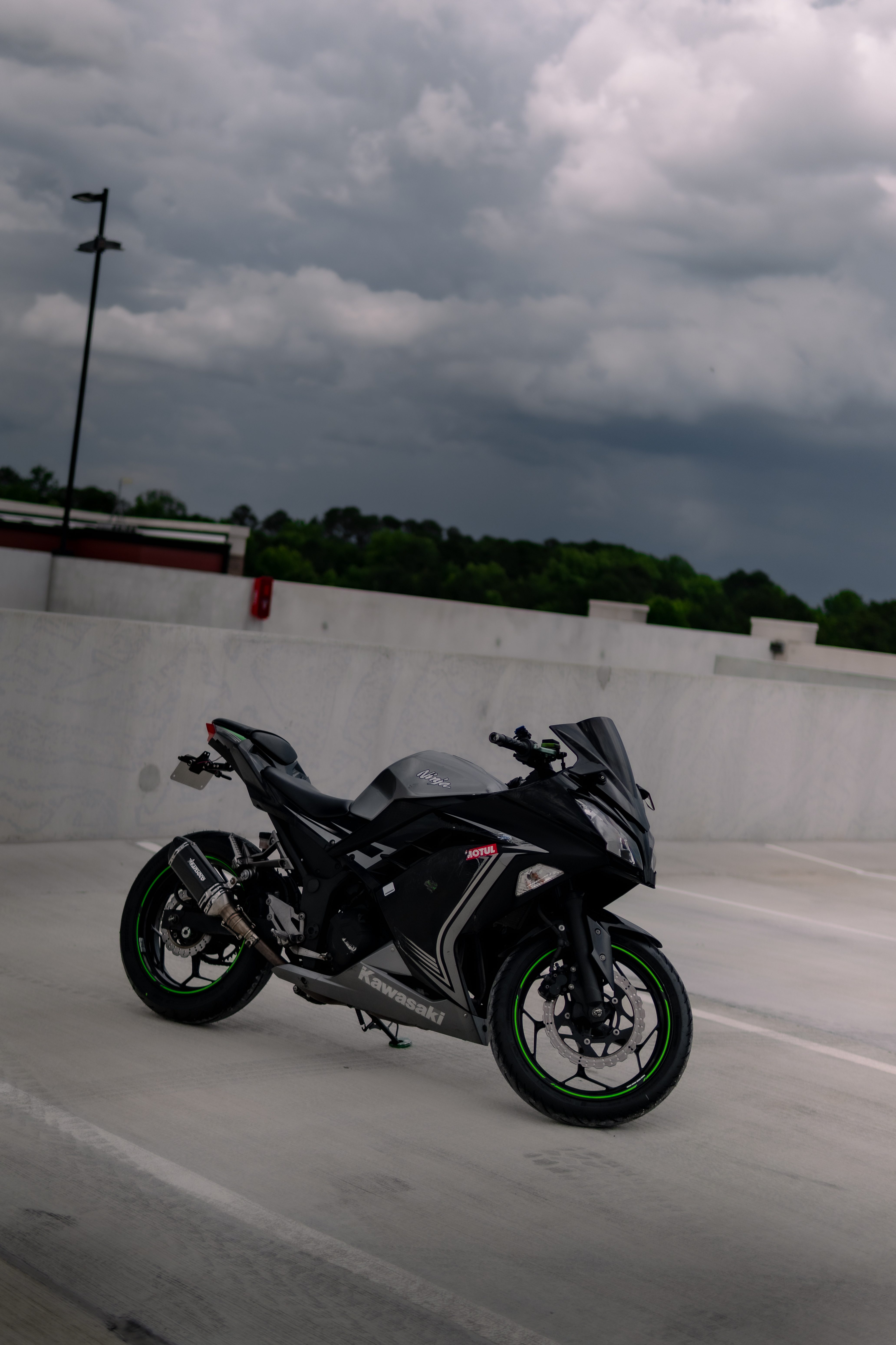 Kawasaki Ninja 300 motorcycle photography — Woodstock GA